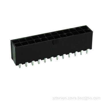 2-24-pin Power Connectors with 4.2mm Straight, 1,000MΩ Insulation Resistance, 9A AC/DC Current